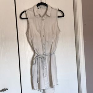 Hippie Laundry - Denim Button Up Sleeveless Tunic